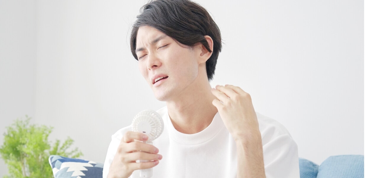 我慢できない暑さに