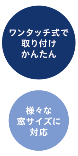 様々な窓サイズに対応