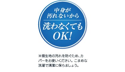 中身が汚れてないから洗わなくてもOK
