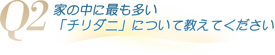 Q2 家の中に最も多い「チリダニ」について教えてください