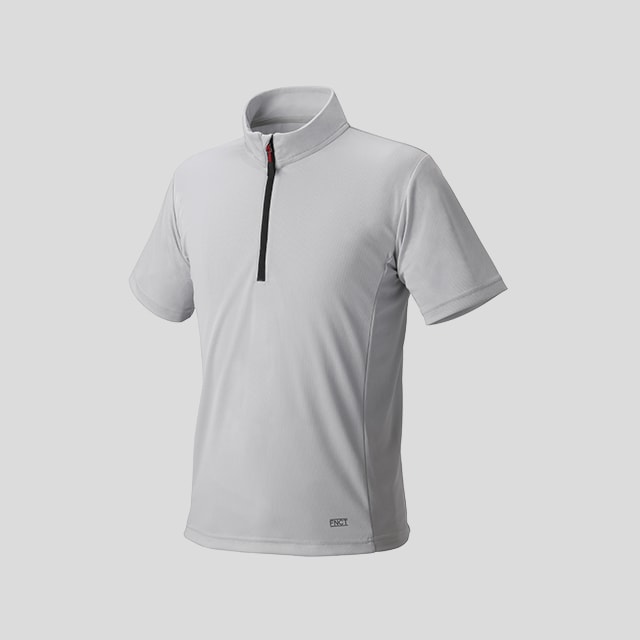 ZIP付Tシャツ