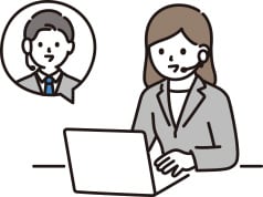オンラインでのインタビューイメージ