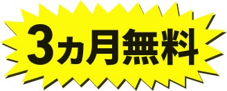 3か月無料