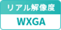 リアル解像度：WXGA
