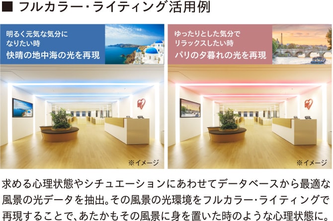 フルカラー・ライティング活用例