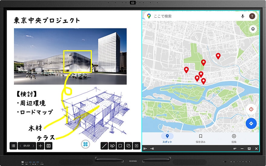 2分割表示