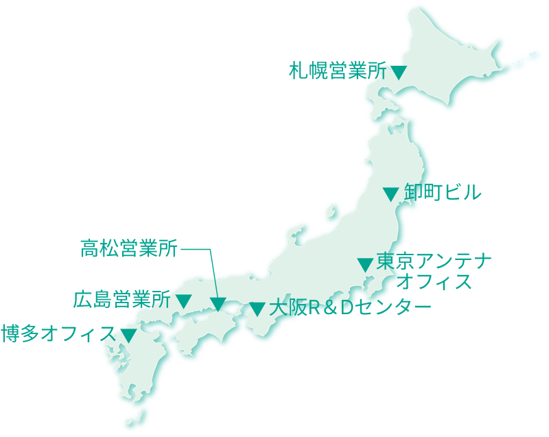 営業拠点分布図