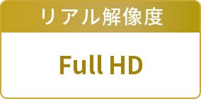 リアル解像度：FULL HD
