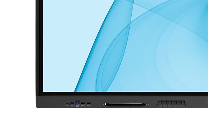 IB-65UHD02Bの左側 ボタン/入力端子部分