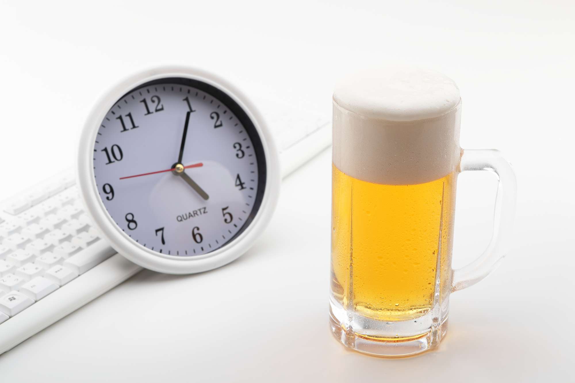 ビールと時計