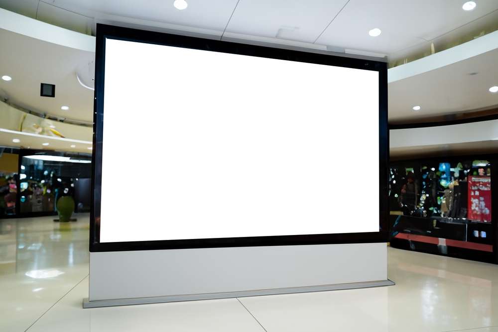 大型のデジタルサイネージ