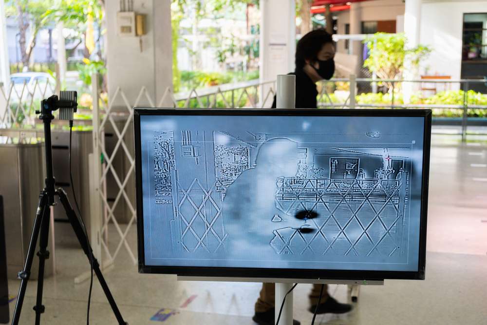 通行人を測定するカメラ