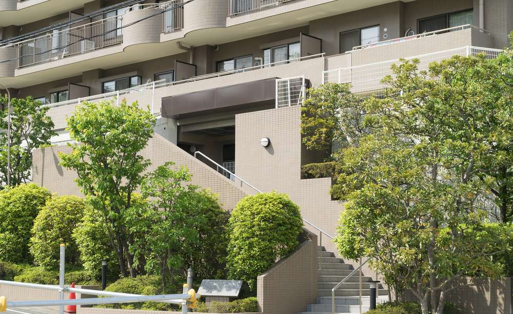 マンションの入口