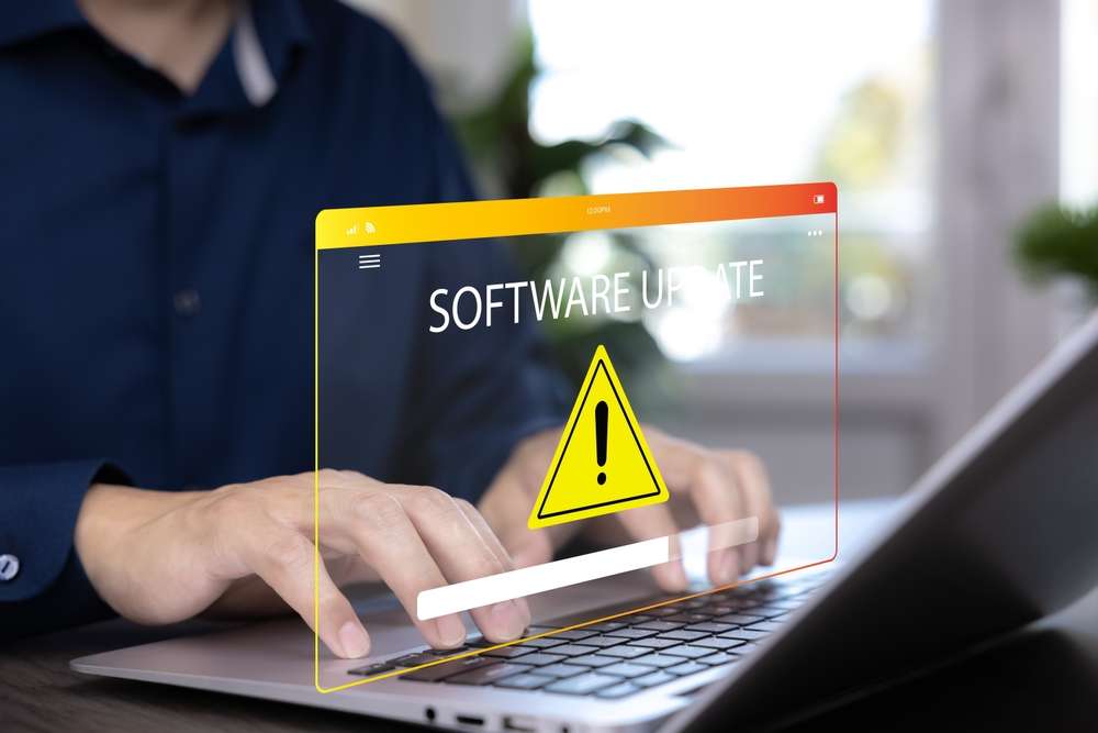 PCの更新作業をする人