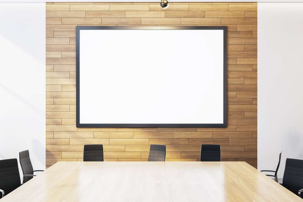 オフィスにあるデジタルホワイトボード