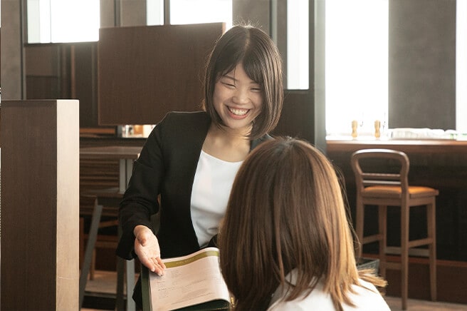 接客の様子