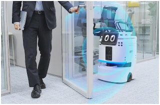 ガラスを検知しているイメージ画像