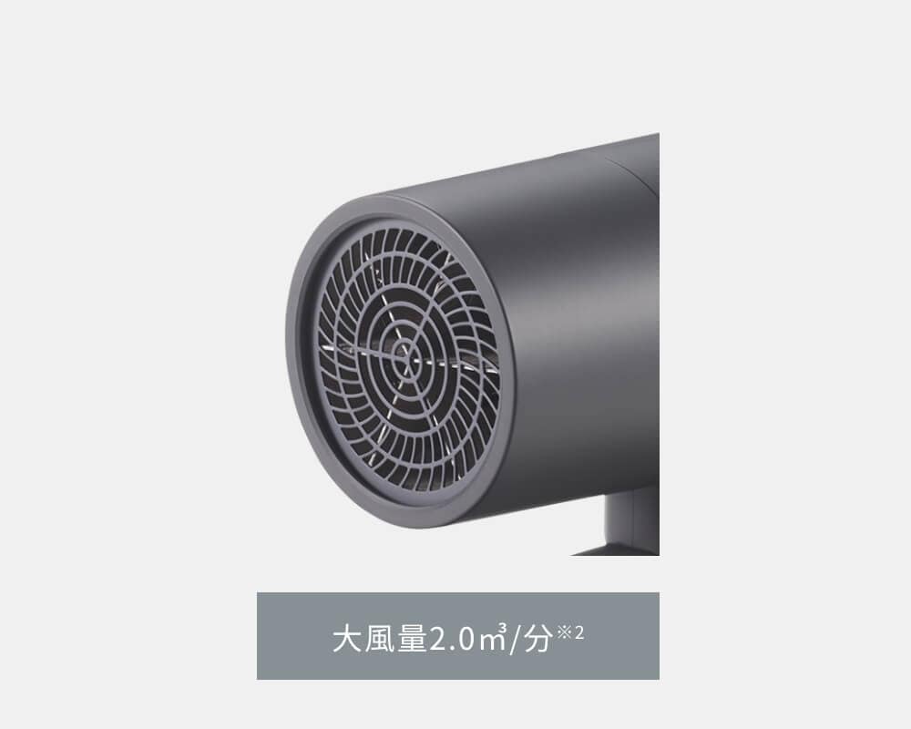 大風量2.0㎥/分※2