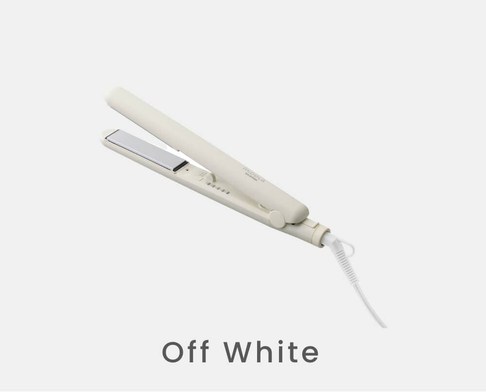 オフホワイトのヘアアイロンの商品画像