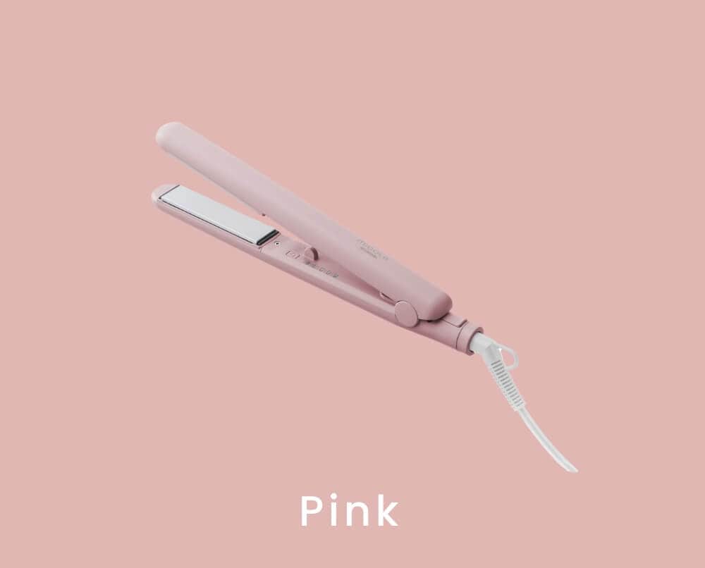 ピンクのヘアアイロンの商品画像