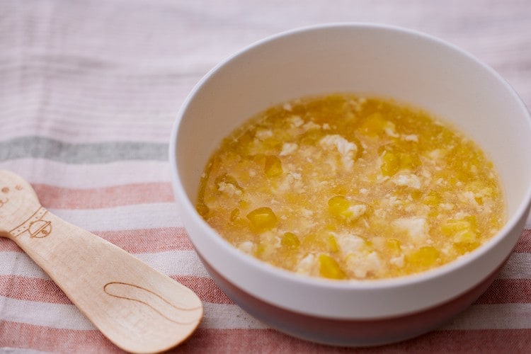 かぼちゃと鶏のそぼろ煮（離乳食）