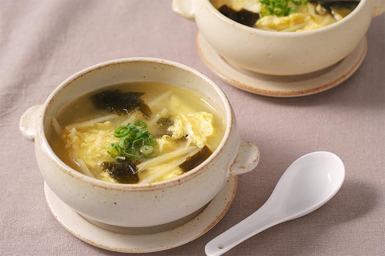 わかめと卵の中華スープ