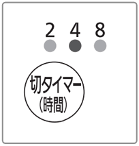 3段階で調整できます。