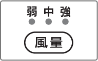 3段階で調整できます。