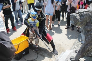 政宗公も子供たちと一緒に