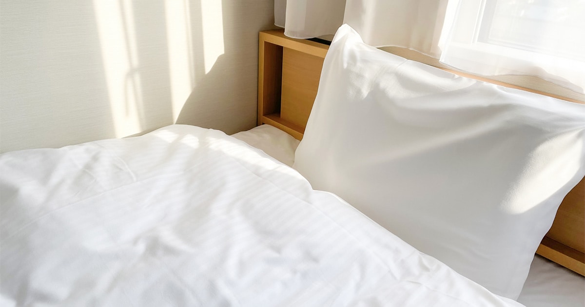 ふかふかで気持ち良い布団。<br>実は、ダニの住み処になっているかも！？