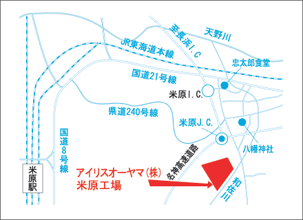 米原工場 地図