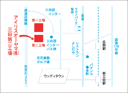 三田工場 地図