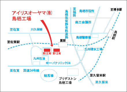 鳥栖工場 地図
