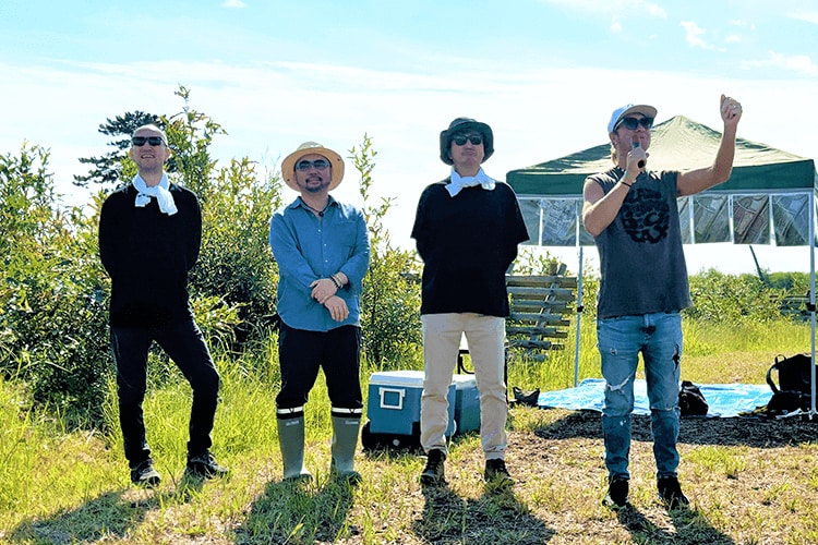 MONKEY MAJIK（左からメイナードさん、ディックさん、タックスさん、ブレイズさん）