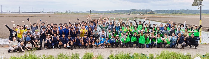 東北農業の未来をつなぐ、創るプロジェクト－福島県浪江町 田植え－