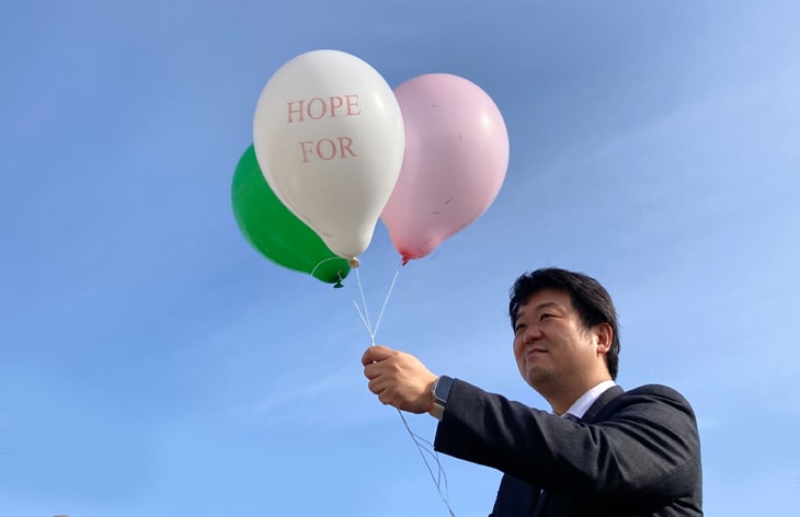風船のリリース