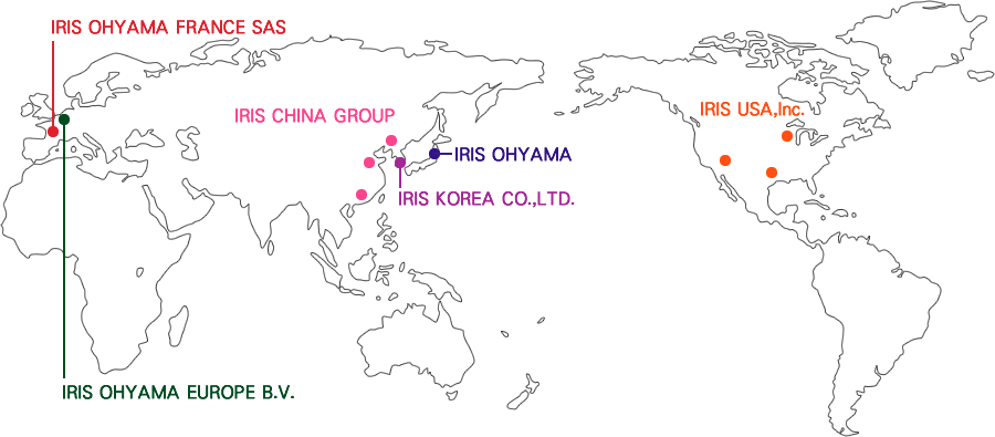 世界各地の拠点