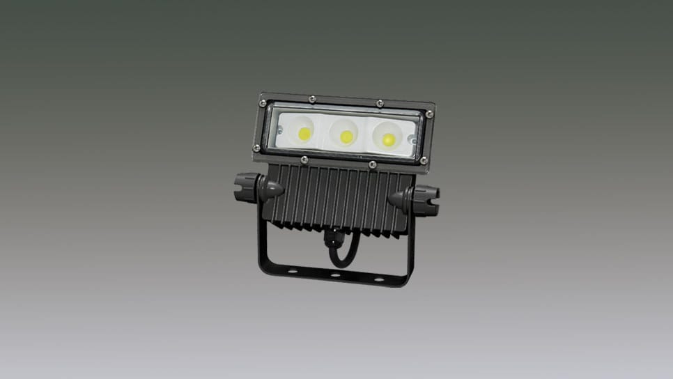 屋外LED照明 角型投光器37W IRLDSP37N2-W-BK商品画像