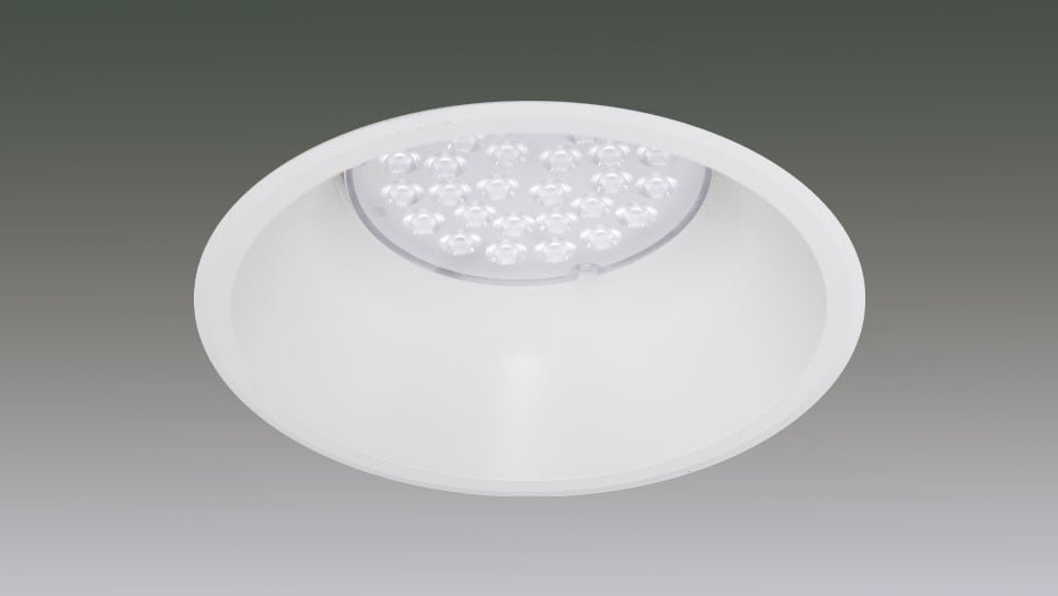 LEDﾀﾞｳﾝﾗｲﾄﾘﾆｭｰｱﾙﾀｲﾌﾟΦ200-Ф150 24灯 1/2配光角25°3000K　調光対応 DL24L-25RP20-15W-D商品画像