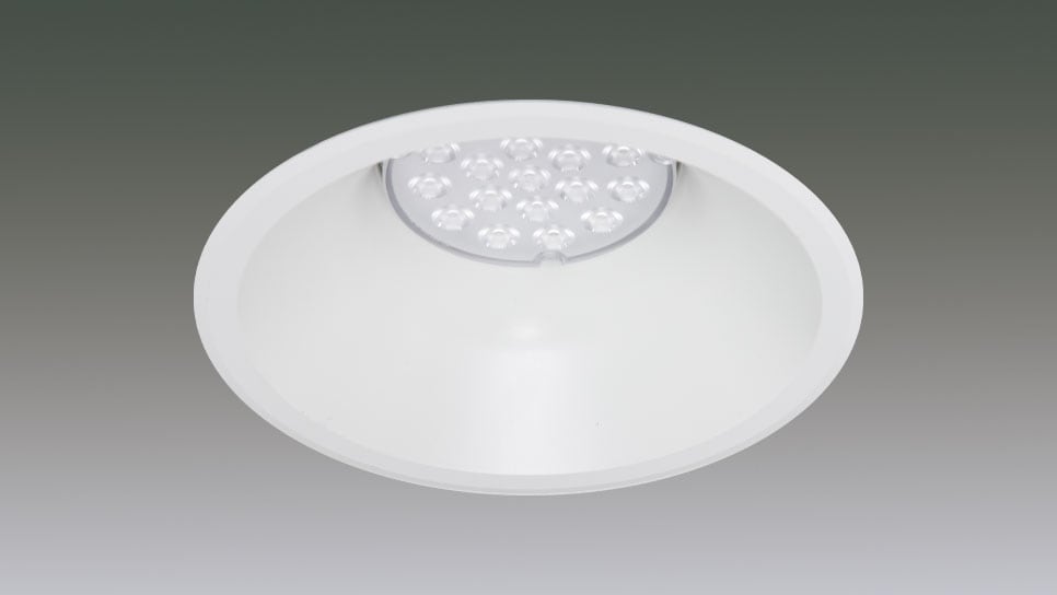 LEDﾀﾞｳﾝﾗｲﾄﾘﾆｭｰｱﾙﾀｲﾌﾟΦ200-Ф125 18灯 1/2配光角25°3000K　調光対応 DL18L-25RP20-12W-D商品画像