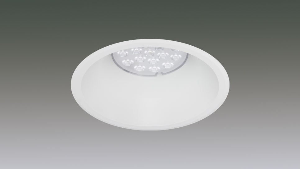 LEDﾀﾞｳﾝﾗｲﾄﾘﾆｭｰｱﾙﾀｲﾌﾟΦ175-Ф125 18灯 1/2配光角25°4000K　調光対応 DL18W-25RP17-12W-D商品画像