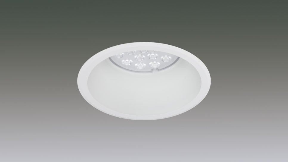 LEDﾀﾞｳﾝﾗｲﾄﾘﾆｭｰｱﾙﾀｲﾌﾟΦ150-Ф125 18灯 1/2配光角50°5000K　調光対応 DL18N-50RP15-12W-D商品画像