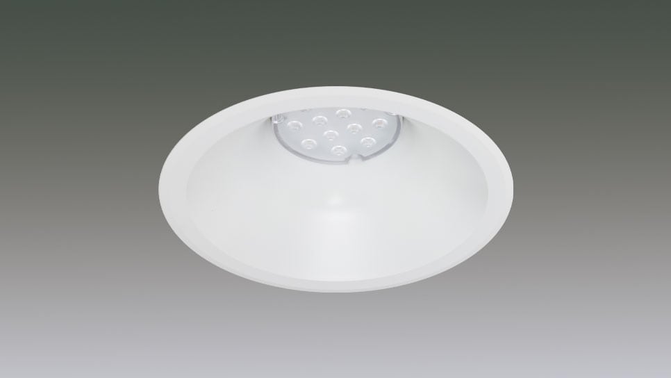 LEDﾀﾞｳﾝﾗｲﾄﾘﾆｭｰｱﾙﾀｲﾌﾟΦ175-Ф100 8灯 1/2配光角50°4000K　調光対応 DL8W-50RP17-10W-D商品画像