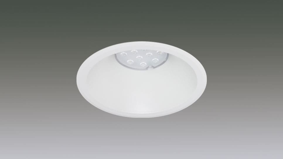 LEDﾀﾞｳﾝﾗｲﾄﾘﾆｭｰｱﾙﾀｲﾌﾟΦ150-Ф100 8灯 1/2配光角25°3000K　調光対応 DL8L-25RP15-10W-D商品画像