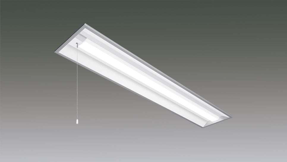 ﾗｲﾝﾙｸｽ 埋込型 ﾌﾟﾙｽｲｯﾁ付 非調光 40形  LX160F-21W-UK40-W240-PS商品画像