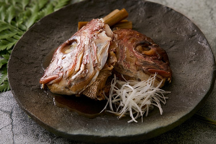 鯛のアラ炊き