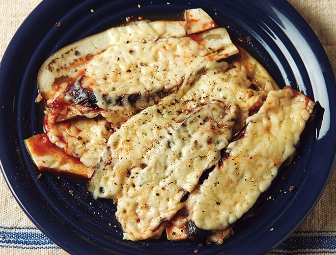 なすのチーズ蒸し