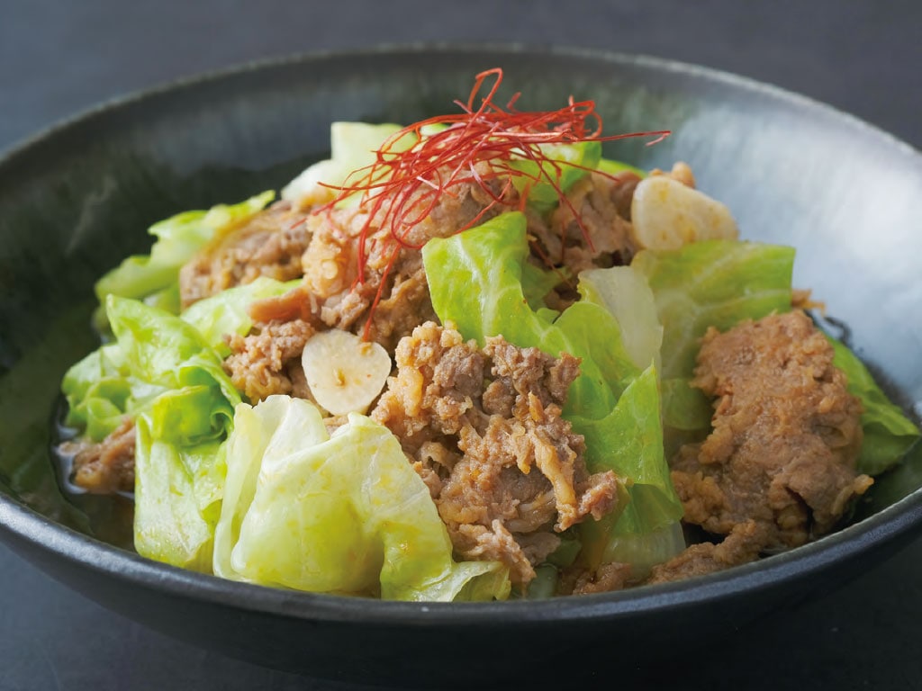 牛肉とキャベツのスタミナ煮