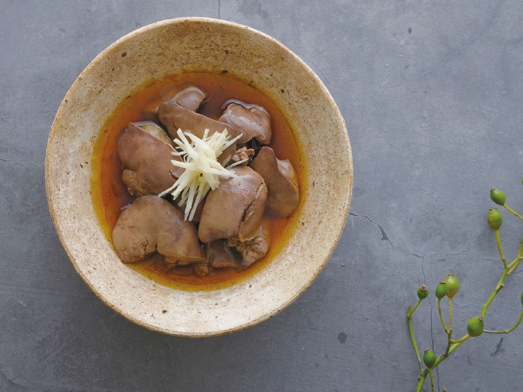 鶏レバーの甘辛煮