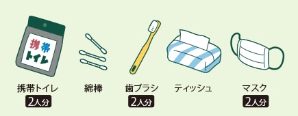 衛生用品 防災リュック中身